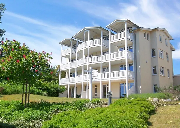 Balkon, gratis Nutzung vom AHOI Erlebnisbad und Sauna in Sellin- Meeresblick FeWo 59