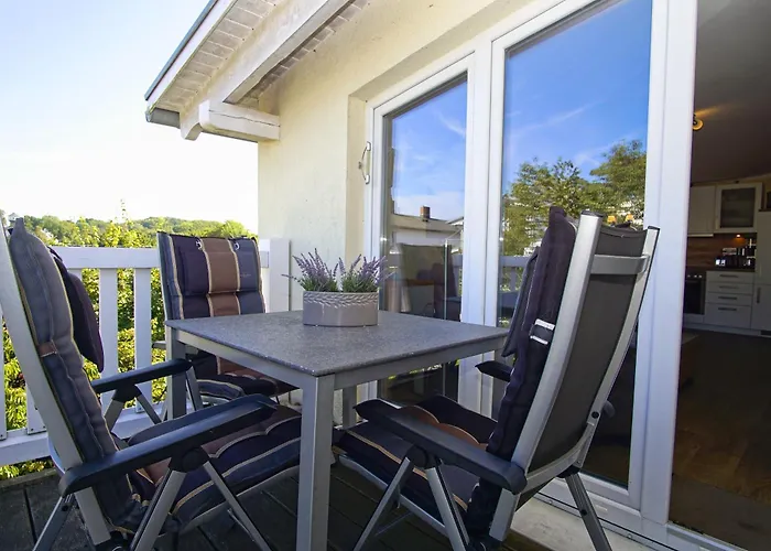 Balkon, gratis Nutzung vom AHOI Erlebnisbad und Sauna in Sellin- Meeresblick FeWo 59 Goehren (Ruegen)